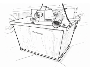 Blowback unit is delivered and pipe in connected