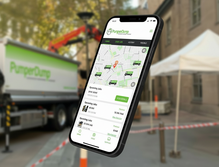 Pumperdump mobile app