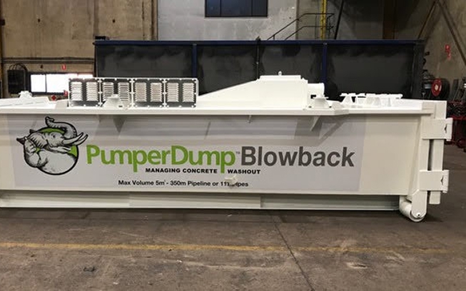 Pumperdump Blowback Bin - originally patented technology